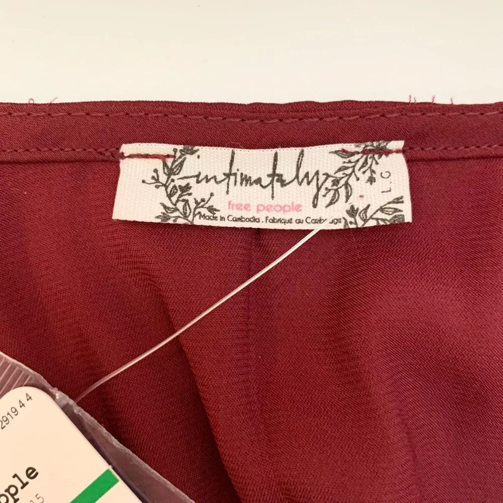 NWT Free People You Honey Pomegranate Tank Top L